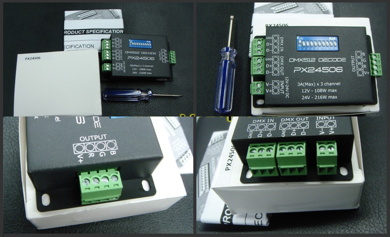 PX24506_3A_3_Channels_DMX_Constant_Voltage_Decorder_for_RGB_LED_Lighting