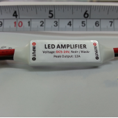 10Pcs 5V-24V 12A Ultra Slim Mini LED Amplifier for Single Color LED Strip