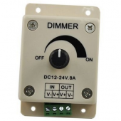 5Pcs Single Color LED Dimmer Brightness Adjustable Controller DC12V 24V