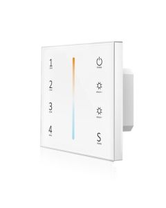 T12-1 Skydance AC 85-265V 4 Zones LED Controller Color Temperature Touch Panel Remote 2.4G