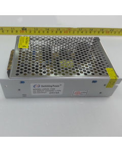 72W 24V 3A Metal Case Power Supply AC to DC Converter