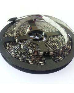 Black PCB 5m 300Leds 5050 RGB LED Strip Waterproof Flexible Light
