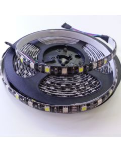 Black PCB SMD 5050 RGBW LED Strip Waterproof 16.4Ft 300Leds