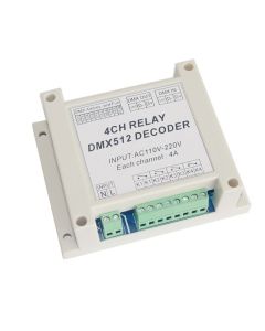 DMX-RELAY-4CH-220 Dmx512 Relays Decoder Led Controller