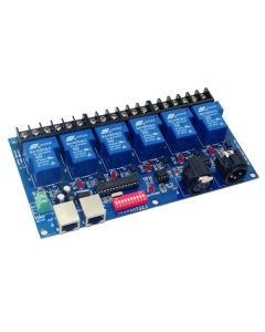 DMX-RELAY-6CH-30A 6CH Relay Switch Controller DMX512 Decoder