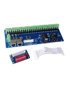 WS-DMX-27CH-RJ45-DIPZ DMX512 XRL 3P 12v-24v 1A*27CH Decoder Controller