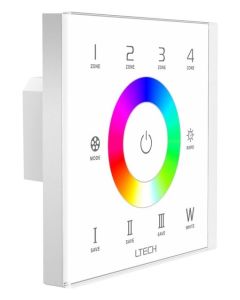 Ltech EX8S 2.4G 4 Zones RGBW Touch Panel DMX512 Wall Mounted Led Controller