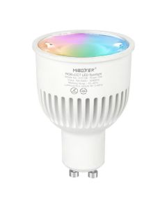 MiBoxer Mi.Light FUT106 6W GU10 RGB+CCT Led Spotlight 2.4G RF App Voice Control