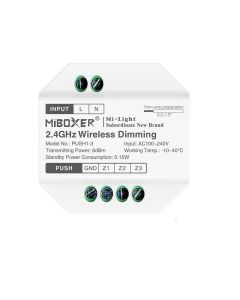 MiBoxer PUSH1-3 2.4G Wireless Dimming Control 3-Zone Dimmer