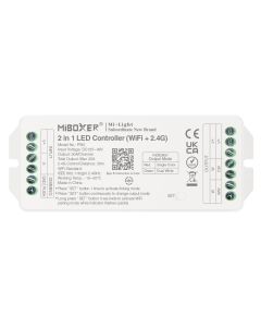MiBoxer PW2 Single Color/Dual White 2 in 1 Led Controller WiFi 2.4G 20A