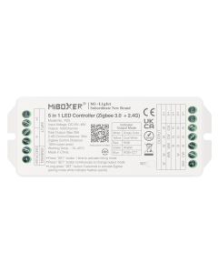 MiBoxer MiLight PZ5 5 in 1 LED Controller Zigbee 3.0 + 2.4G 12-48Vdc 20A