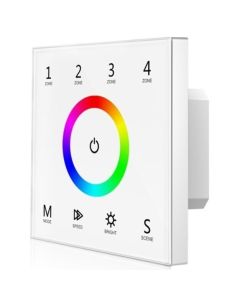 T13 Skydance AC 85-265V 4 Zones LED Controller RGB Touch Panel Remote 2.4G