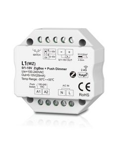L1 (WZ) Skydance 100-240VAC 1CH 0/1-10V ZigBee RF Push Dimmer Tuya App