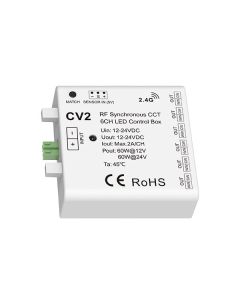 CV2 12-24V DC 6CH RF Sensor Synchronous CCT Led Control Box Skydance Controller