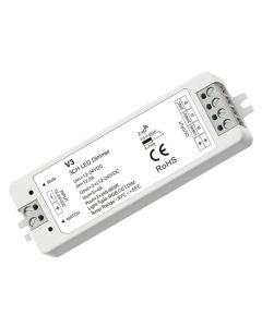 V3 Skydance 3CH 4A 12-24VDC CV RGB CCT Dimming 3 Channel Led RF Controller