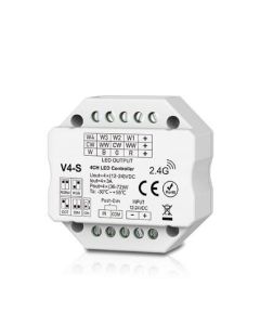 V4-S Skydance Led Controller 4CH*3A 12-24VDC Flush or Surface Mounting